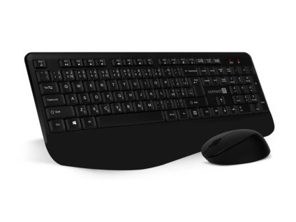 connect it combo bezdratova klavesnice mys 1x aaa 1x aa baterie cz sk cerna 8