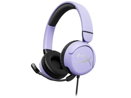 hp hyperx cloud mini herni headset levandulova