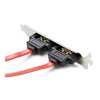 77429 1 2 port sata to esata slot plate bracket 1 jpg