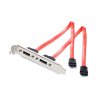 77429 2 port sata to esata slot plate bracket jpg