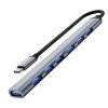 detech usb c hub s 7 porty usb 30 seda