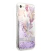 guess liquid glitter flower zadni kryt pro iphone 7 8 se2020 se2022 purple 5 6