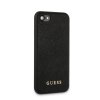 guess saffiano pu silicone zadni kryt pro iphone 7 8 se2020 se2022 black