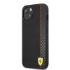 ferrari smooth and carbon effect zadni kryt pro iphone 13 black