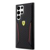 ferrari pu carbon zadni kryt pro samsung galaxy s23 ultra black