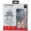 bluetooth stereo sluchatka swissten trix ruzova