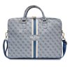 guess pu 4g printed stripes computer bag 15 16 blue
