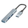 usb hub earldom et hub09 usb 30 3 porty sedy
