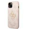 guess pu 4g metal logo zadni kryt pro iphone 15 ruzovy