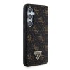 guess pu leather 4g triangle metal logo zadni kryt pro samsung galaxy s24 2 4