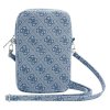 guess zip 4g triangle phone bag blue 1 14