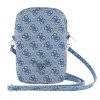 guess zip 4g triangle phone bag blue 3 14