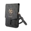 guess pu 4g metal logo taska na telefon grey