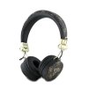 guess headphones bluetooth enc black 4g triangle round shape