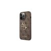 guess pu 4g metal logo zadni kryt pro iphone 13 pro hneda