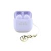 guess classic logo charm tws bezdratova sluchatka fialova