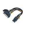 akasa kabel 2xsata na 6pin pcie adapter 15cm