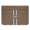 guess pu 4g printed stripes computer sleeve 16 hnedy