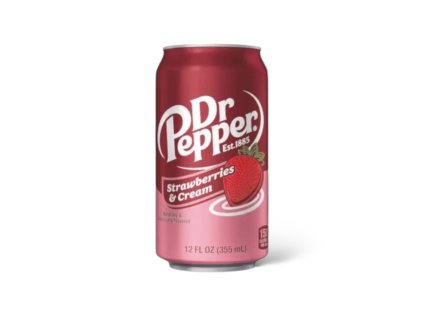 Dr Pepper sycený nápoj s příchutí jahody a smetany 355 ml