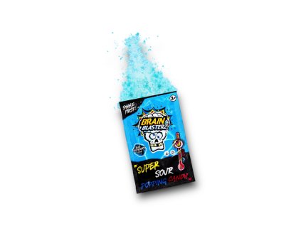 Brain Blasterz Sour Popping Candy s Příchutí Modré Maliny Level 4 Sour 10g