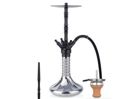 Vodná fajka WD Hookah Alu Black A42B-14 Grey 67cm