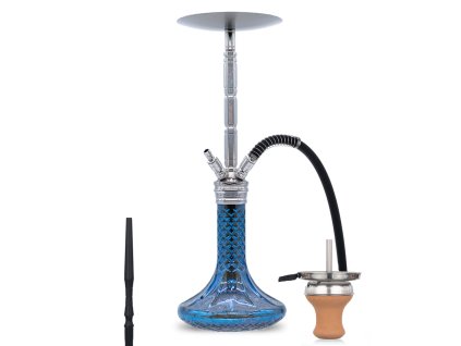 Vodná fajka WD Hookah G46-12 Blue Metallic 67cm