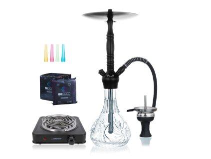 Aladin Alux M5 Black 54cm Shisha SET