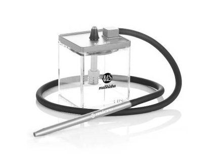 Vodní dýmka MS Micro Hookah stříbrná 19cm