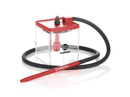 Vodní dýmka MS Micro Hookah červená 19cm