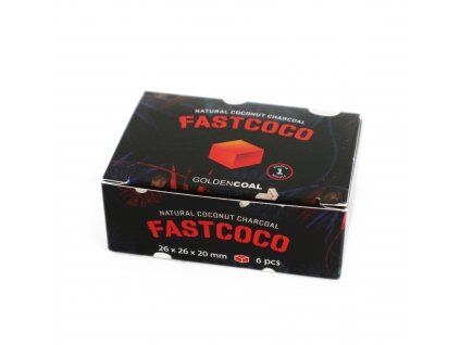 Uhlíky do vodní dýmky Fast Coco 6 ks