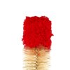 Kefa na čistenie s vlneným koncom 50cm červená