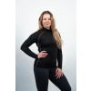 Women's black MERINO turtleneck with long sleeves