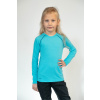 Children's turquoise MERINO long sleeve shirt