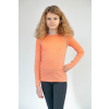 Children's apricot MERINO shirt with long sleeves