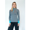 Women's merino sweatshirt PERRY turquoise