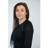 Women's black MERINO long sleeve shirt