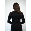 Dámské černé MERINO triko s dlouhým rukávem