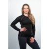 Dámské černé MERINO triko s dlouhým rukávem