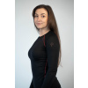 Women's black MERINO long sleeve shirt