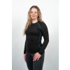 Women's black MERINO long sleeve shirt