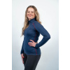 Women's navy MERINO turtleneck with long sleeves