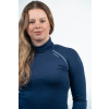 Women's navy MERINO turtleneck with long sleeves