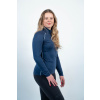 Women's navy MERINO turtleneck with long sleeves
