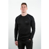 Men's black MERINO long sleeve shirt