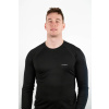 Men's black MERINO long sleeve shirt
