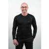 Men's black MERINO long sleeve shirt