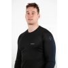 Men's black MERINO long sleeve shirt
