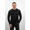 Men's black MERINO long sleeve shirt