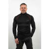 Men's MERINO turtleneck black with long sleeves