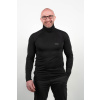 Men's MERINO turtleneck black with long sleeves